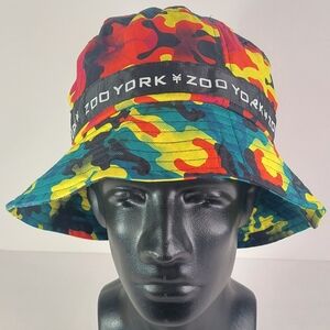 Zoo York Multicolor Camo Bucket Hat Used - Great Shape